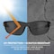 Ergodyne Anti-Fog Smoke Lens Matte Black Frameless Safety Glasses VALI-AF - alternate 6